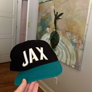 JAX hat SnapBack teal and black Jacksonville jaguars unworn